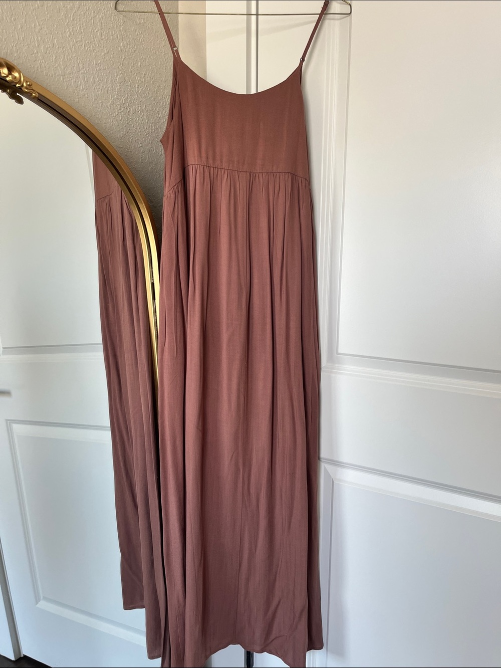 Women’s Maxi Slip Dress in Mauve - Picture 4 of 4